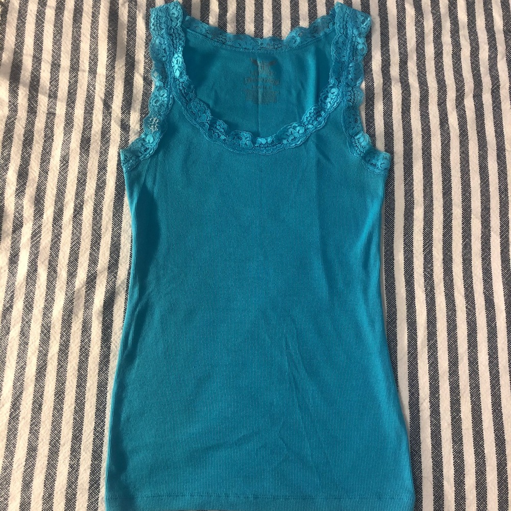 Faded Glory Lace Ribbed Tank